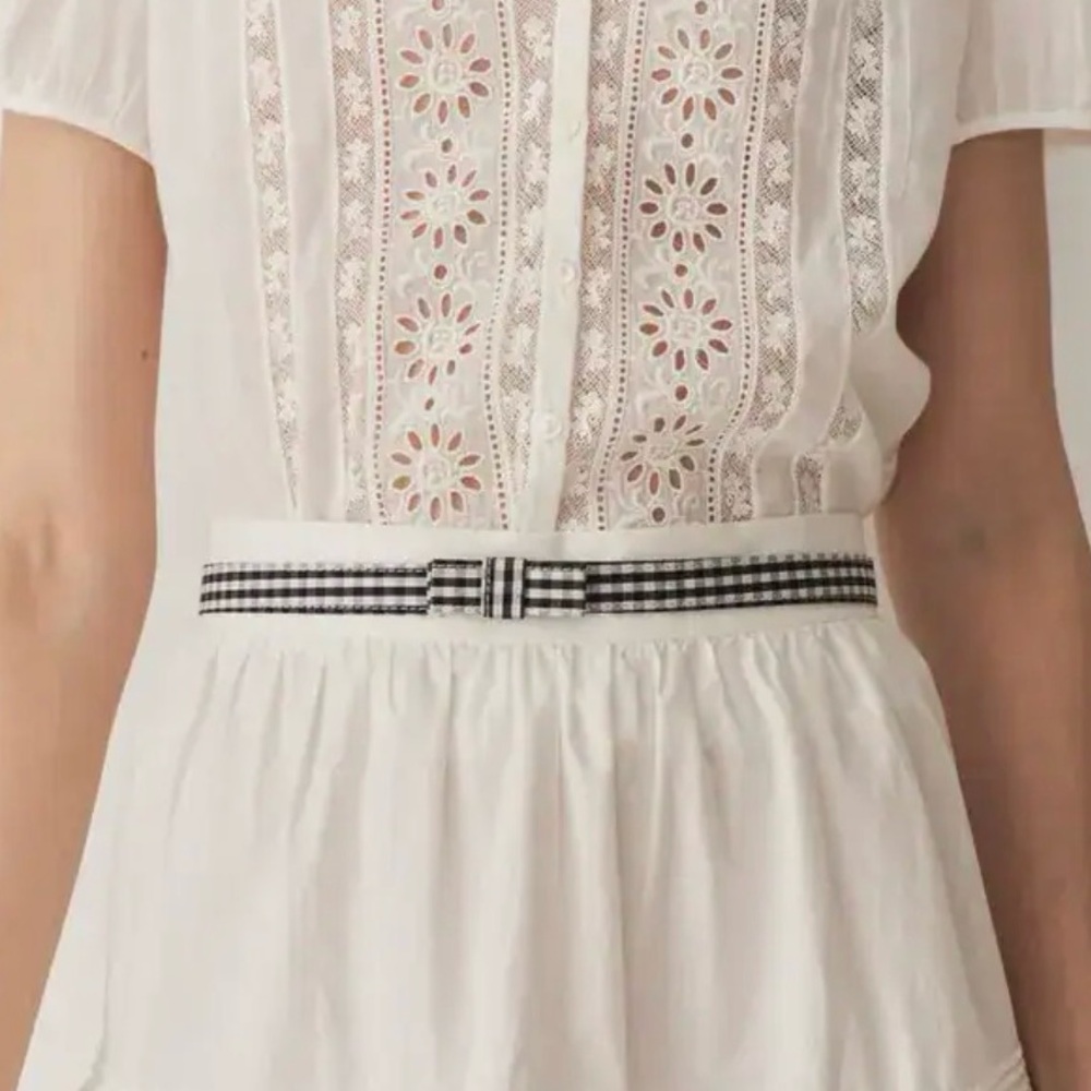 Doen Junie Bow Belt in Gingham